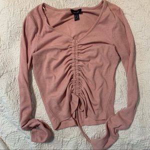 Pink Cinch-up long sleeve